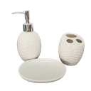 Ver imagem 1 de Kit Banheiro/lavabo 3 Peças em Cerâmica