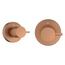 Ver imagem 1 de Kit com 2 Acabamento de Registro Base 1.1/4 e 1.1/2 Basic Matte Celite