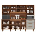 Ver imagem 4 de Kit de Armários para Cozinha Mdp 8 Portas 3 Gavetas Apollo