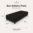Ver imagem 3 de Base Cama Box Solteiro Linha Essential 37x88x188 Linha Essential