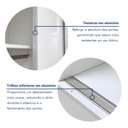 Ver mais imagens de Guarda Roupa Infantil Premium Elara 138cm 2 Portas 2 Gavetas Minastex Branco
