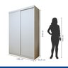 Guarda Roupa Infantil Premium Elara 138cm 2 Portas 2 Gavetas Minastex - 5
