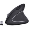 Mouse Sem Fio Recarregavel 2.4 Ghz Vertical Ergonomico Ortopedico Power Fit 1600 Dpi Preto Usb - Pm3 - 3