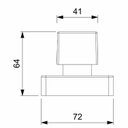 Ver imagem 2 de Kit com 2 Acabamento de Registro Base 1.1/4, 1.1/2 Singles One Square Celite