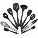 Ver imagem 1 de Kit 10 Peças Utensílios Cozinha Antiaderente Silicone Lorben