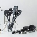 Ver imagem 5 de Kit 10 Peças Utensílios Cozinha Antiaderente Silicone Lorben