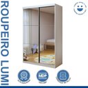 Ver mais imagens de Guarda Roupa Infantil Premium Lumi 138cm com Espelho 2 Portas 2 Gavetas Minastex Branco
