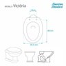 Assento Sanitário Poliester Branco P/Vaso American Standard - 4