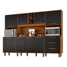 Kit de Armários para Cozinha Mdp 8 Portas 3 Gavetas Apollo - 2