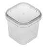 Pote para Bolo no Pote com Lacre 220ml Quadrado - 100 Potes Cor:transparente - 1