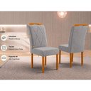 Ver imagem 2 de Conjunto Sala de Jantar Natalle 4 Lugares Mesa Redonda 1,0m e 4 Cadeiras Madeira Maciça Móveis Mundi