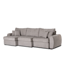 Ver imagem 4 de Sofá Retrátil e Reclinável Bellagio 2,90m 3 Módulos | Linho, Molas Ensacadas e Encosto Reclinável |