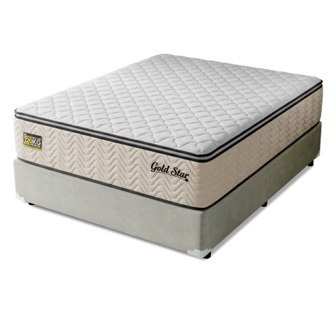 Cama Box Colchão Casal Molas Ensacadas Gold Star 138x188x76cm Hellen - Suporta até 120 kg por
