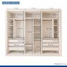 Guarda Roupa Infantil Premium Marcella 242cm com Espelho 3 Portas 6 Gavetas Minastex      - 7