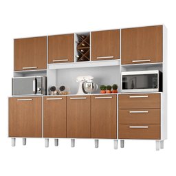 Kit de Armários para Cozinha Mdp 8 Portas 3 Gavetas Apollo - 2