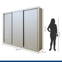 Ver imagem 5 de Guarda Roupa Infantil Premium Lili 242cm 3 Portas 6 Gavetas Minastex