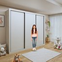Ver imagem 6 de Guarda Roupa Infantil Premium Lili 242cm 3 Portas 6 Gavetas Minastex Branco