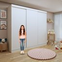 Ver imagem 6 de Guarda Roupa Infantil Premium Thalia 205,9cm 3 Portas 4 Gavetas Minastex Branco