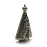 Adorno Imagem Nossa Senhora Aparecida Metal Dourado 9cm - 2