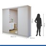 Guarda Roupa Infantil Premium Elô 205,9cm Elô com Espelho 3 Portas 4 Gavetas Minastex      - 5