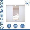 Ver mais imagens de Guarda Roupa Infantil Premium Elô com Espelho 3 Portas 4 Gavetas 205,9cm Minastex Branco