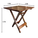 Ver imagem 3 de Mesa Dobrável Alagoas Sala de Jantar e Área Exterior Marrom/Madeira