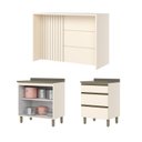 Ver imagem 3 de Kit Ilha Gourmet 2 Portas 3 Gavetas com Tampo Aurora