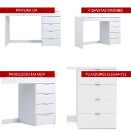 Penteadeira Ditália 7 Gavetas Pe-90 - 7