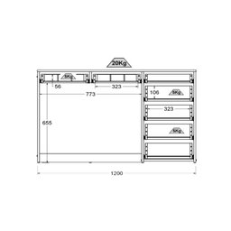 Penteadeira Ditália 7 Gavetas Pe-90 - 4