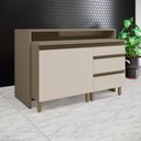 Ver imagem 1 de Kit Ilha Gourmet 2 Portas 3 Gavetas com Tampo Aurora