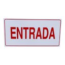 Ver imagem 2 de Kit Combo 10 Placa de Sinalização Entrada 15x30 Cm Branca