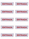 Ver imagem 1 de Kit Combo 10 Placa de Sinalização Entrada 15x30 Cm Branca