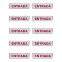 Ver imagem 1 de Kit Combo 10 Placa de Sinalização Entrada 15x30 Cm Branca
