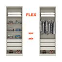 Ver imagem 3 de Armário 2 Portas 3 Gavetas Seletto Areia Jequitibá - Henn