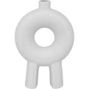 Ver imagem 4 de Vaso Decorativo Cachepô 22x15x5cm Cerâmica Branco