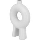 Ver imagem 5 de Vaso Decorativo Cachepô 22x15x5cm Cerâmica Branco