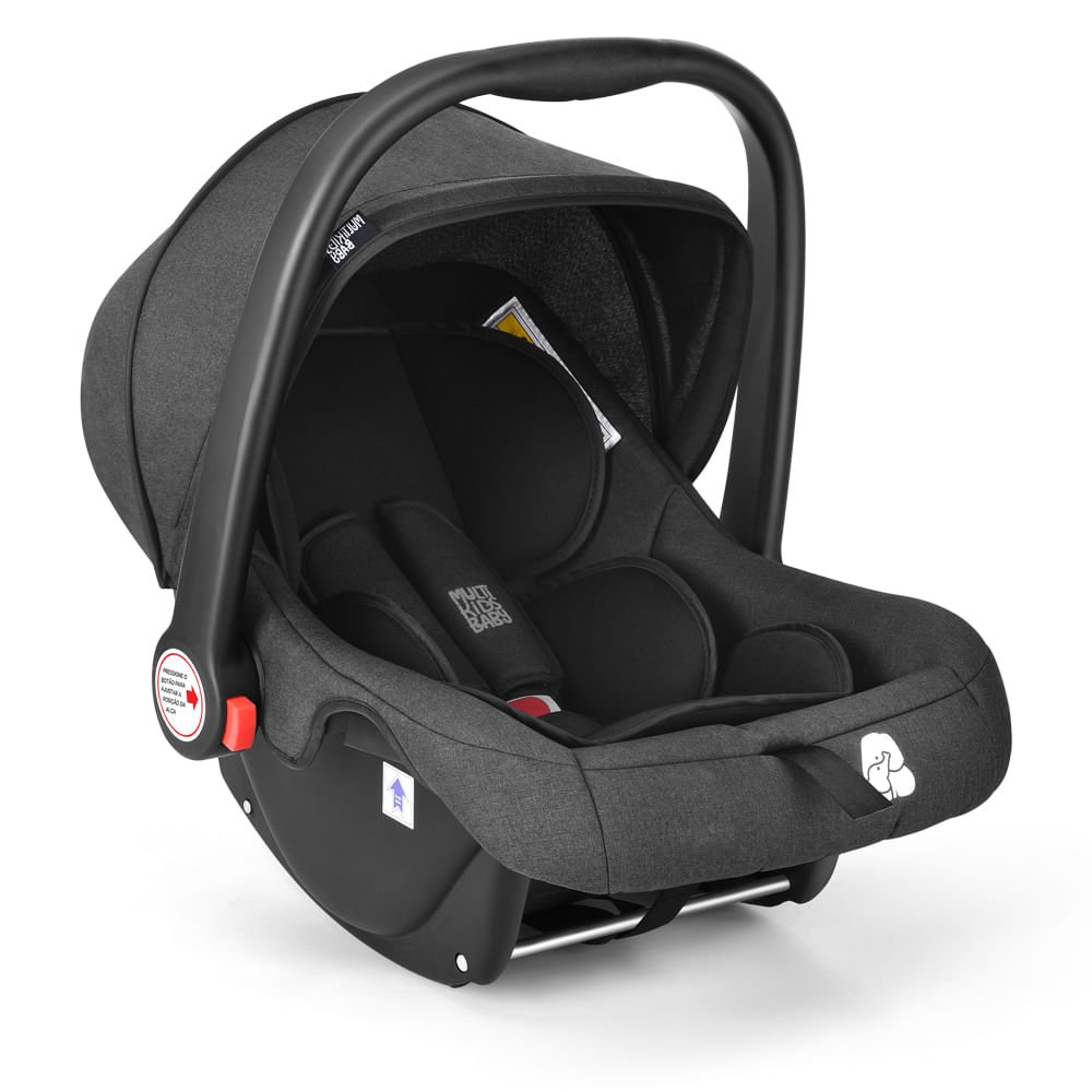 Bebê Conforto Class 0-13kgs Preto com Cinza Multikids Baby - BB176 BB176
