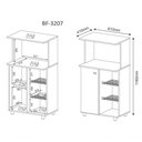 Ver imagem 5 de Balcão Para Forno E Microondas Com Fruteira Bf3207 Branco