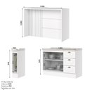 Ver imagem 4 de Kit Ilha Gourmet 2 Portas 3 Gavetas com Tampo