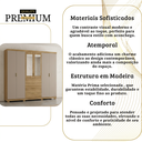 Ver imagem 5 de Guarda-Roupa Casal 2,6 m Doha Gold 6 Portas MDF c/ Espelho Moderno Quarto Organização Elegante: Natu