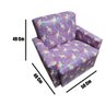 Poltrona Infantil Sofazinho Reforçada Decoração Modelos Unicórnio Lilás - 7