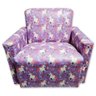 Poltrona Infantil Sofazinho Reforçada Decoração Modelos Unicórnio Lilás - 1