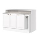 Ver imagem 3 de Kit Ilha Gourmet 3 Portas com Tampo Emily Branco