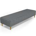 Ver imagem 1 de Puff Decorativo Sala de Estar Bali W01 Pés Palito 190x60cm Pied Poule - Lyam Decor