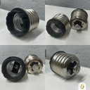 Ver imagem 2 de Adaptador Preto E40 para Lâmpadas E27