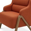 Ver imagem 7 de Poltrona Decorativa Madri Pes Madeira Linho Color Trend Tca 303 Moll