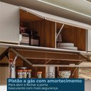 Ver imagem 7 de Armario Aereo 120 Cm e Armario Aereo 60 Cm Vidro Proenca Nogueira Nude Prime Demartez