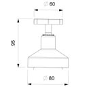 Ver imagem 2 de Kit com 2 Acabamento de Registro Base Reforma 1.1/4, 1.1/2 Up Celite