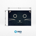 Ver imagem 2 de Tapete Capacho Estampado - 40cm X 60cm:gato
