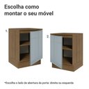Ver imagem 4 de Balcão de Cozinha 60 cm 1 Porta Rustic/Cinza Lux Madesa